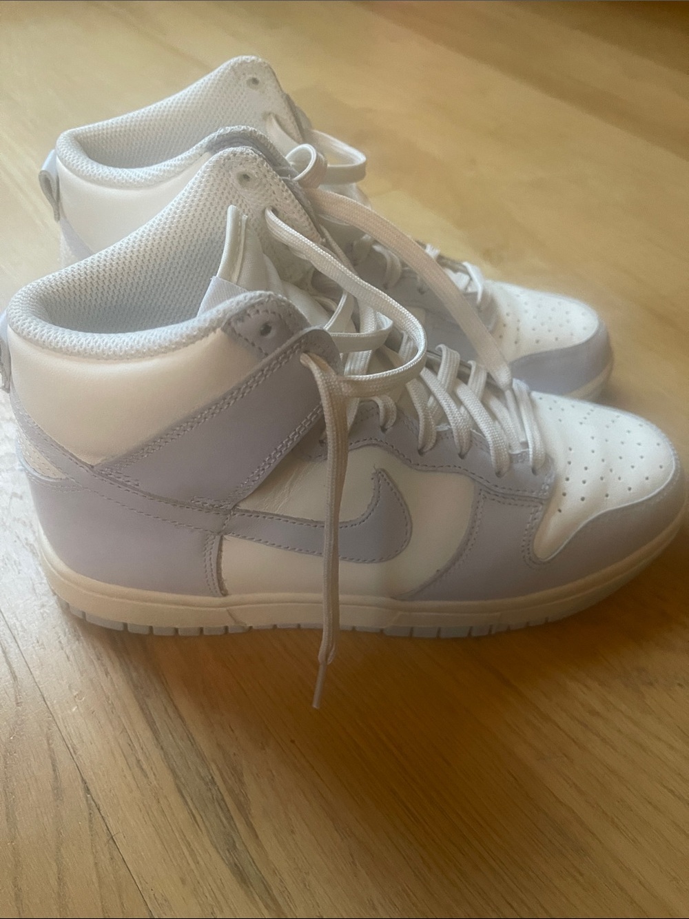 Nike Women’s Mid-Top Dunks in White and Blue